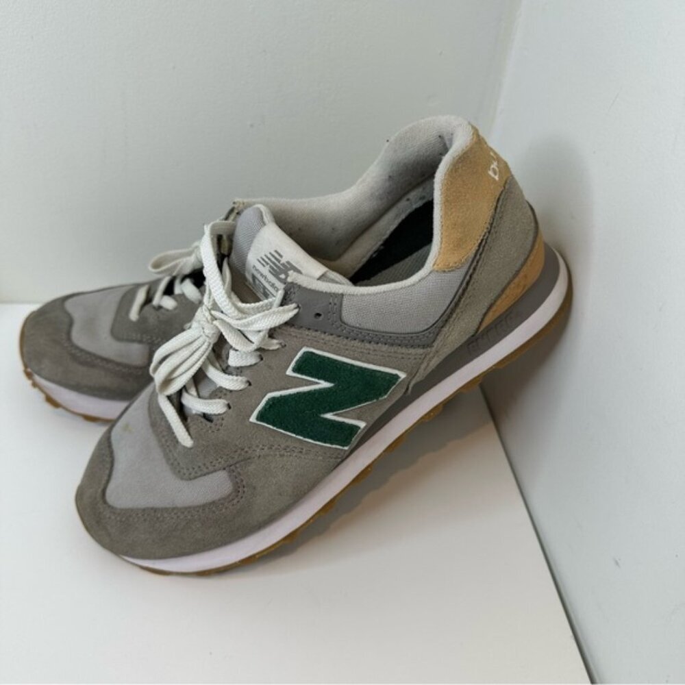 New Balance WL574RF2 Gray and Green Sneakers